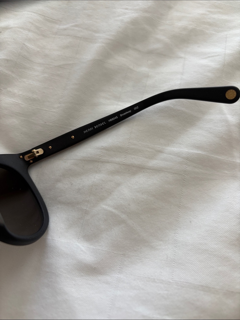 Henri Bendel Broadway Chrome Blue Lens Sunglasses - Picture 5 of 9
